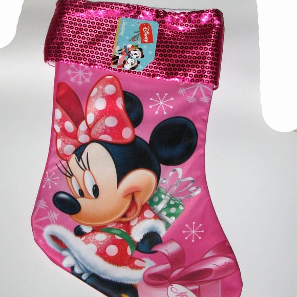 Disney Minnie Mouse Christmas Stocking - pink - Picture 3 of 3